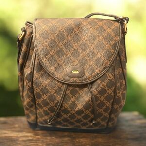 Rare Bally Vintage Italian Monogram Adjustable Crossbody